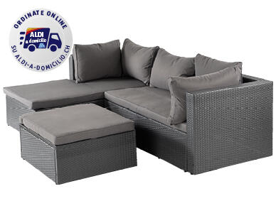 GARDENLINE(R)
SET LOUNGE AD ANGOLO IN RATTAN