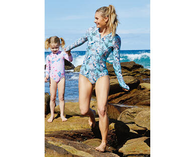 Women's Long Sleeve One Piece Swimsuit