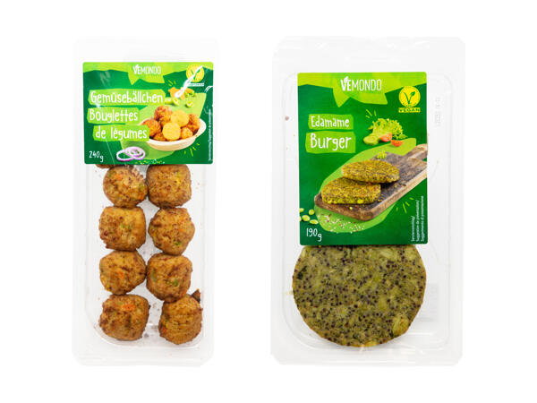 Polpette di verdure/burger di edamame