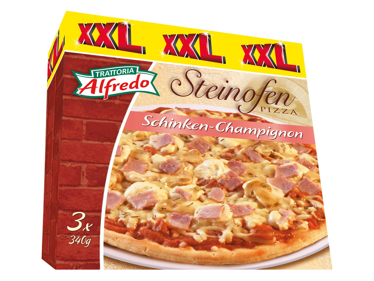 TRATTORIA ALFREDO Steinofenpizza 3x 340 g
