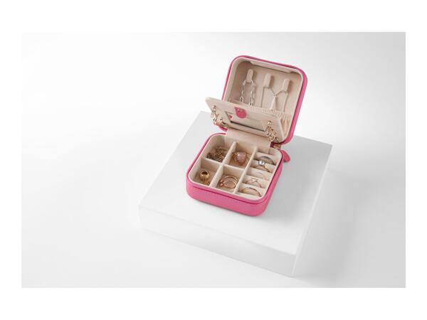 Esmara Pink Travel Jewellery Box