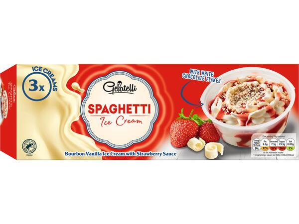 Spaghetti Ice Cream Tubs