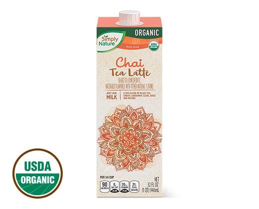 Simply Nature 
 Organic Tea Latte Concentrate Assorted Varieties