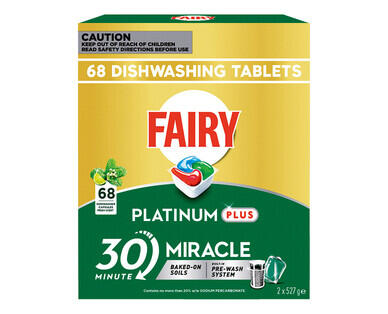 Fairy 30 Minute Miracle Dishwasher Tablets 68pk