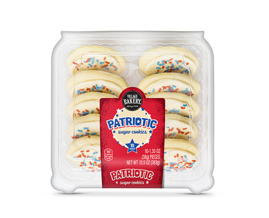 Village Bakery Patriotic Frosted Sugar Cookies