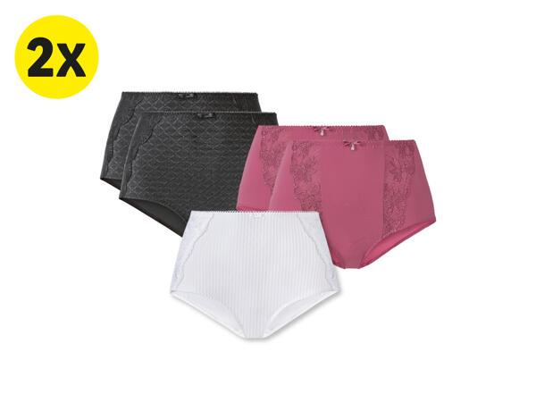 Trosor med hög midja, 2-pack