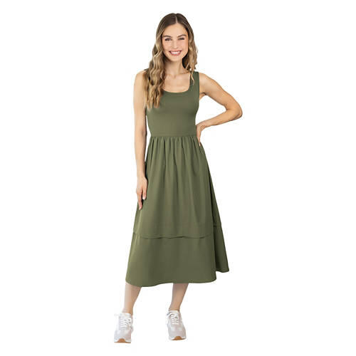 Ladies Hybrid Dress - Green, S
