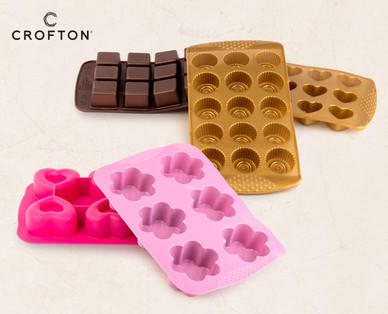 CROFTON Silikon-Mini-Backformen, 2-/3-teilig