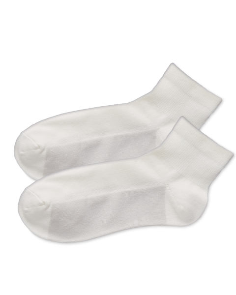 Crane White Ankle Golf Socks 2-Pack