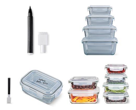Crofton 12pc Glass Bowl with Snapping Lid