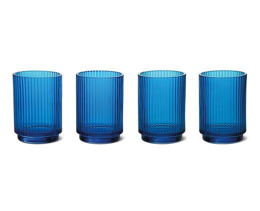 Crofton Ribbed Glass Drinkware Set