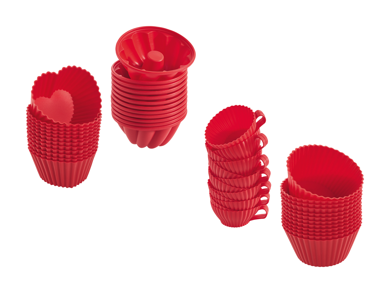 Moules à gâteau, lot de 12