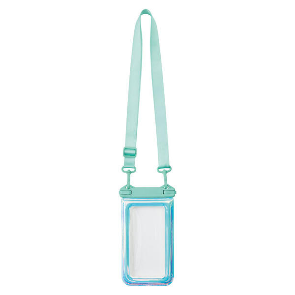 Crane Green Iridescent Waterproof Phone Pouch