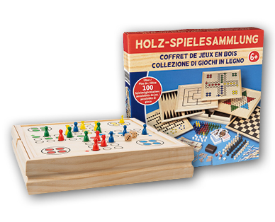 Collection de jeux en bois