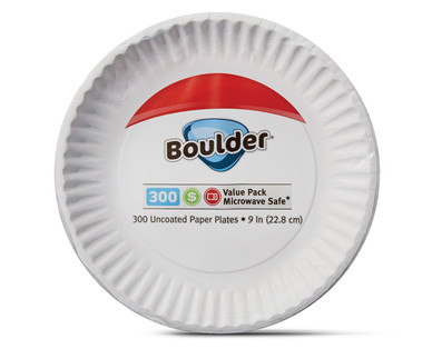 Boulder Uncoated Paper Plates