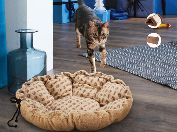 2-in-1 Cat Cave and Lounger / Pet Bed / Cat Tunnel