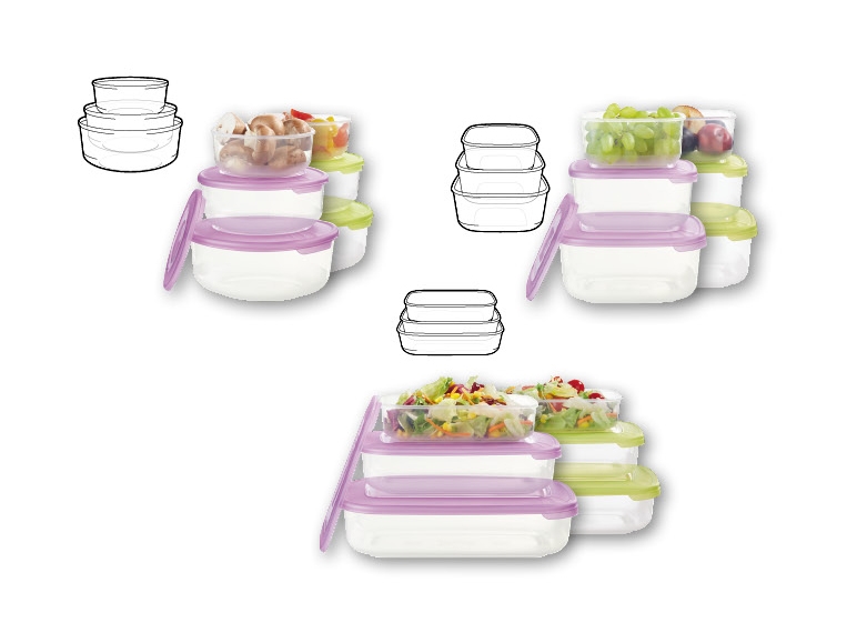 Set contenitori salvafreschezza, 3 pezzi