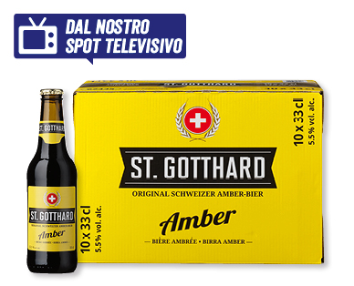 Birra Amber svizzera ST. GOTTHARD