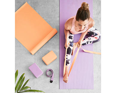 Yoga Mat or Block with Strap