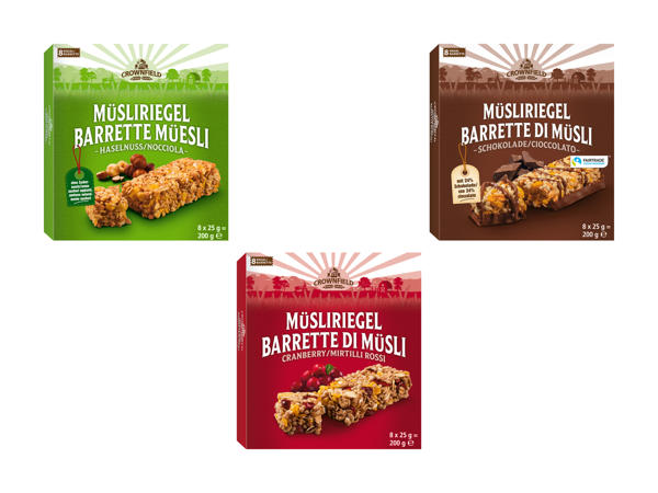 Müesli Riegel (nur in der Deutsch- und Westschweiz)