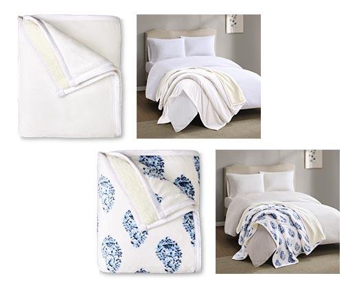 Huntington Home 
 60" x 70" Velvet Plush Sherpa Throw