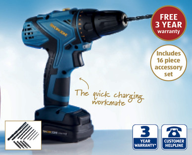 16V Li-Ion Cordless Drill
