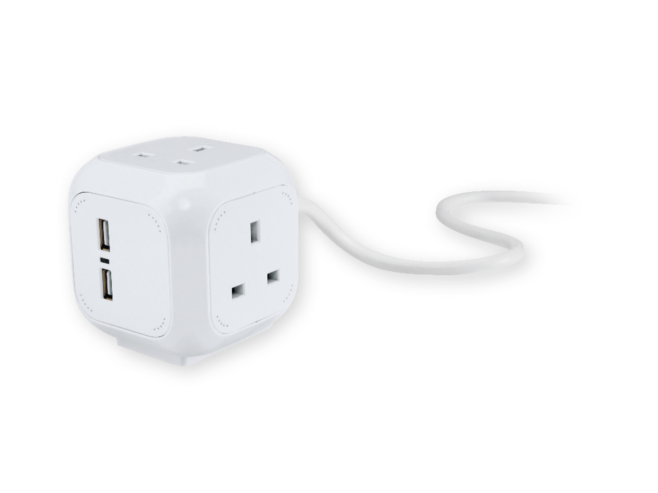 POWERFIX Socket Cube with USB Ports