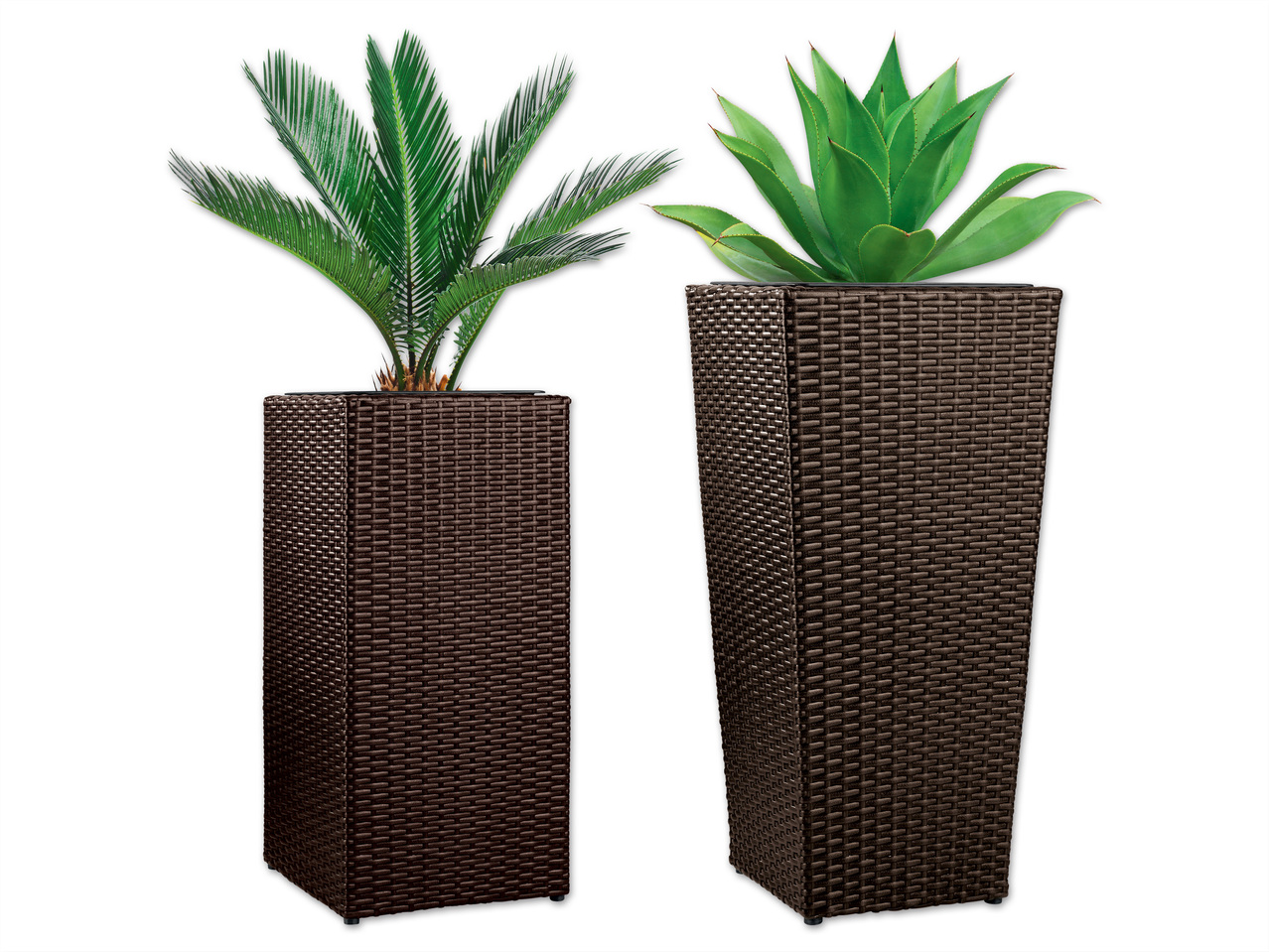 FLORABEST(R) Geflecht-Pflanzgefäß, 31 x 31 x 64 cm