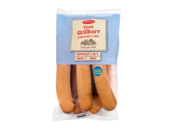Tjock grillkorv