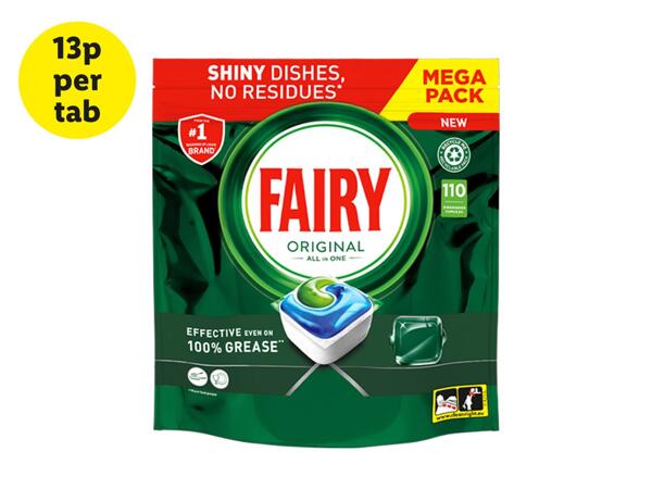 Fairy Original All In One Dishwasher Tablets 110 Tabs