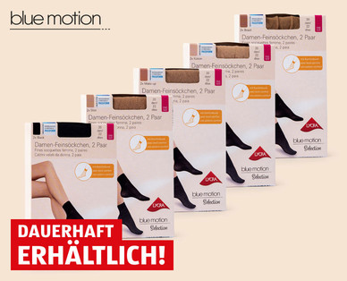 BLUE MOTION Damen-Söckchen, Doppelpkg.