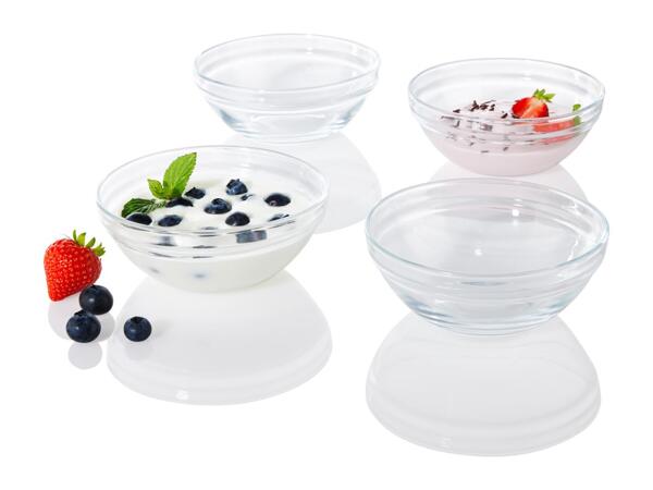 Livarno Home Medium Glass Serving Bowl Set - 4 Pack
