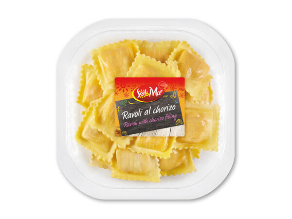 Ravioli med chorizo
