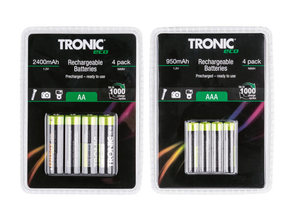 TRONIC(R) Genopladelige batterier