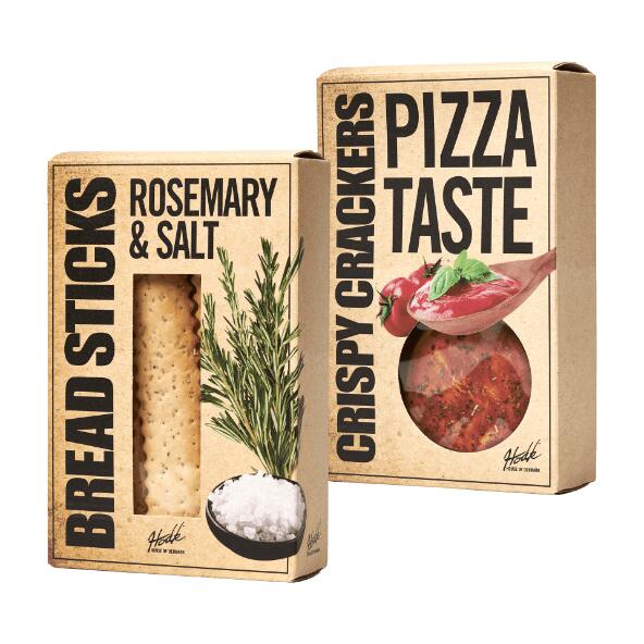 Rosmarin sticks og pizza crackers