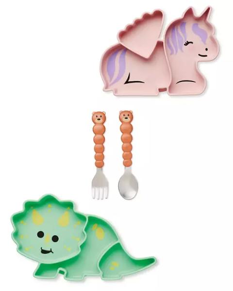 Silicone Plate and Cutlery