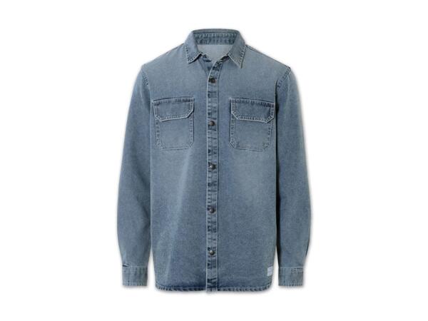 Herren Jeanshemd
