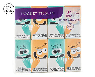 Pocket Tissues 24 x 10pk