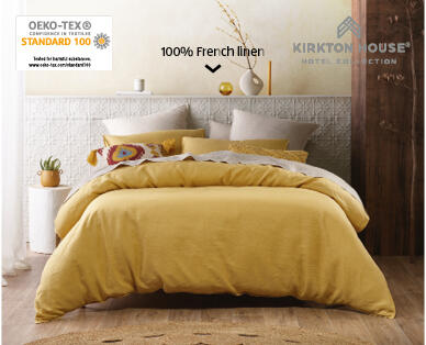 French Linen Quilt Cover Set – Queen Size
