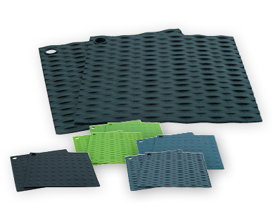 Lot de dessous de plats en silicone CROFTON(R)