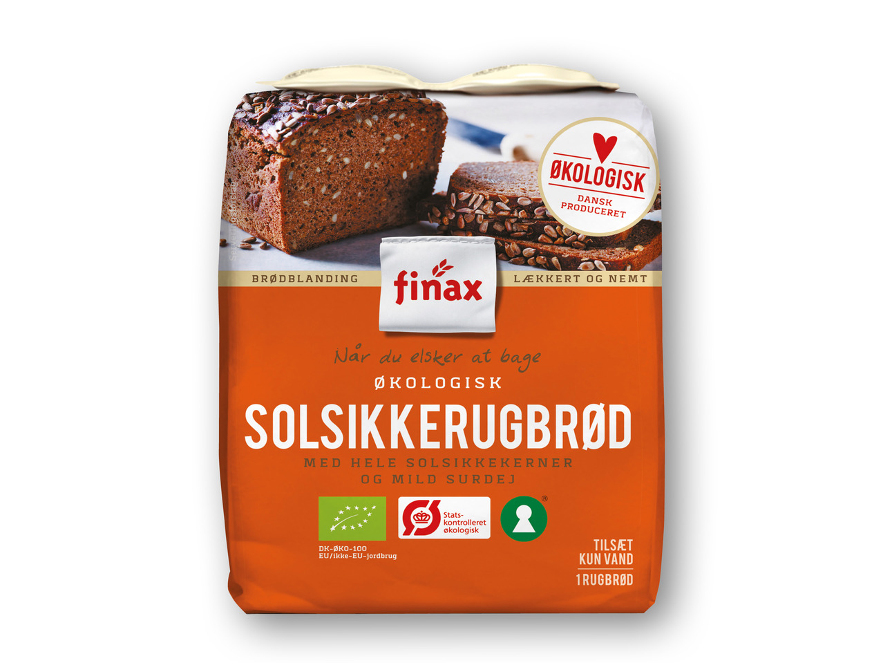 FINAX Økologisk bageblanding til solsikkerugbrød