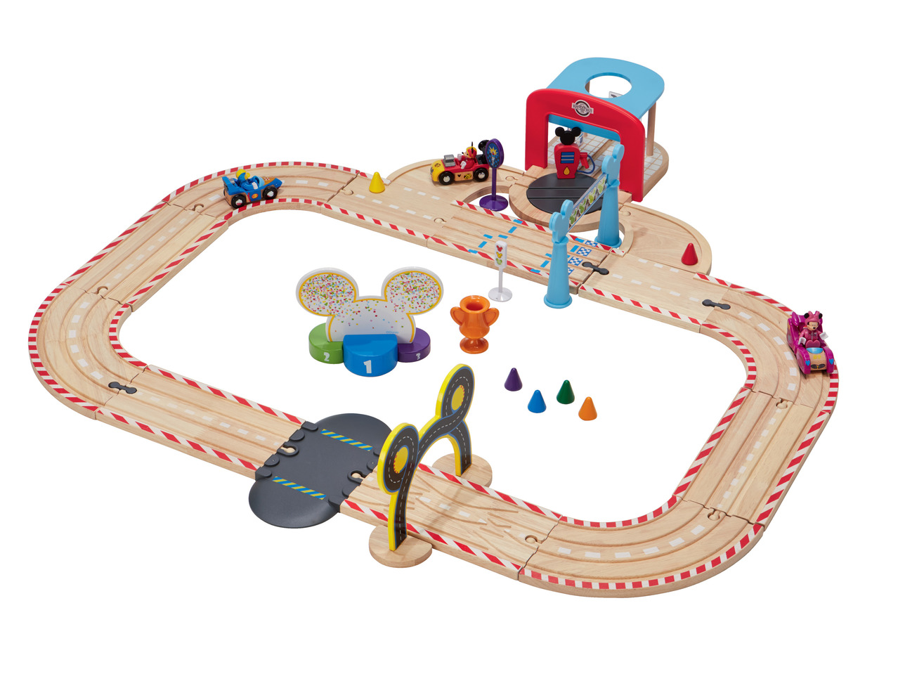 Disney Wooden Train Set & Race Track