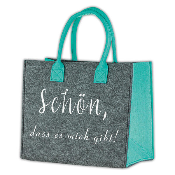 Modische Tasche in Filzoptik