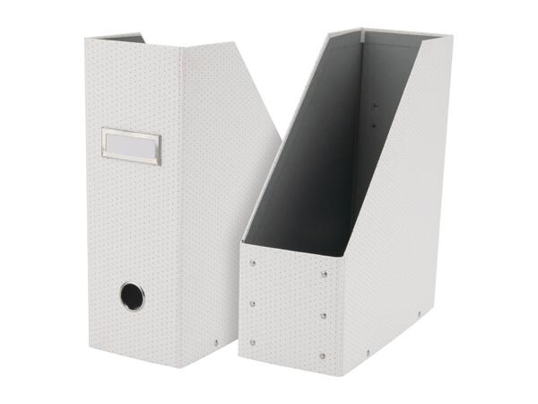 Crelando White Magazine File - 2 Pack