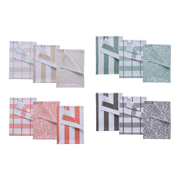 CROFTON(R) 				Jacquard-Küchenhandtücher, 3 St.
