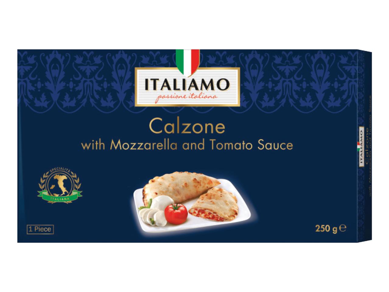 Calzone with Mozzarella & Tomato Sauce