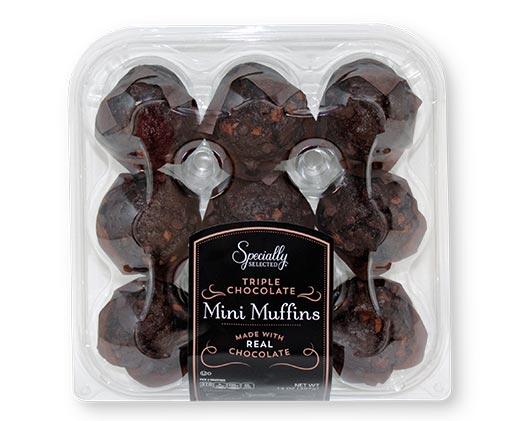 Specially Selected Mini Muffins Triple Chocolate or Strawberry