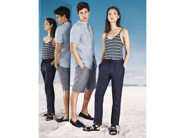 Damen Leinen-Hose