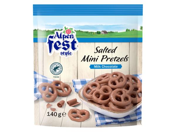 Chocolate Coated Salted Mini Pretzels