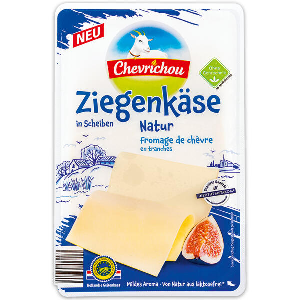 Ziegenkäse in Scheiben